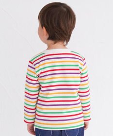 MIKI HOUSE HOT BISCUITS 【80-120cm】 ボーダー 長袖Tシャツ