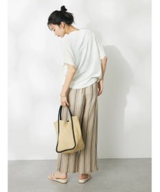 CRAFT STANDARD BOUTIQUE リネンレーヨンストライプイージーパンツ