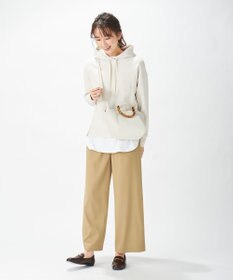 J.PRESS LADIES 【洗える】T／Rアルデンテツイル パンツ