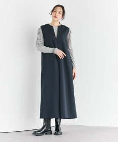 #Newans 【洗濯機可】キーネックジャンパースカート