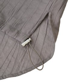 earth music&ecology 【接触冷感】裾ドロストフレンチスリーブシャツ