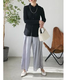 Green Parks AnriettMusee シアータックワイドパンツ