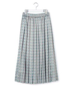 J.PRESS YORK STREET 【WOMEN】オリジナルプリント プリーツスカート