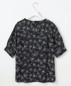 J.PRESS LADIES L 【洗える】ラインフラワープリント ブラウス