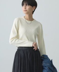 AMERICAN HOLIC バイパチクルーネックリブニットプルオーバー