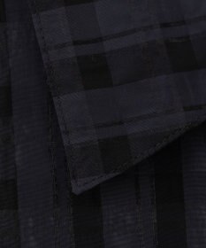 ICB シアーチェックジャカード クロップドジャケット