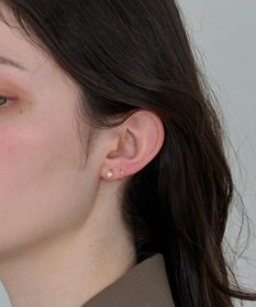 Phoebe 【金属アレルギー対応】ダブルループパールピアス/ニッケルフリー