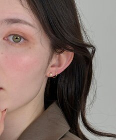 Phoebe 【金属アレルギー対応】ダブルループパールピアス/ニッケルフリー