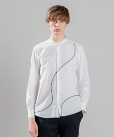 JOSEPH HOMME アートワークシャツ　バンドカラー