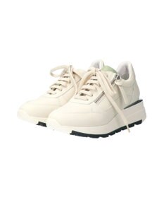 INTER-CHAUSSURES 【QUSHELI】アウトサイドジップレザースニーカー