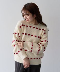 Green Parks ・ｓｗｉｎｇ　ｂｙ　ハートクルーネックニット