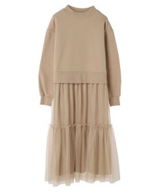 Green Parks ・ＳＵＧＡＲ　ＳＰＯＯＮ　チュールドッキングワンピース