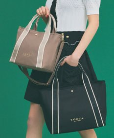 TOCCA BICOLOR RIBBON A4NYLON トートバッグ