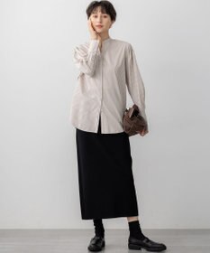 23区 L 【滝沢眞規子さん着用/mi-molletコラボ/洗える】CANCLINI デザイン シャツ