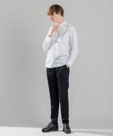 JOSEPH HOMME アートワークシャツ　バンドカラー