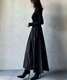 Green Parks AnriettMusee  リブニットドッキングワンピース