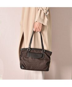 Y'SACCS モノグラム×カウレザー　２ＷＡＹミニトート