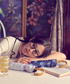 MOONBAT アデリアレトロ×estaa 晴雨兼用日傘 折りたたみ傘 花の輪 UV 一級遮光