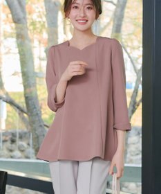 Tiaclasse スカラップ襟チュニック