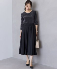 組曲 【ご好評につき追加予約 / 加藤ローサさん着用】ハンサムツイルフレア スカート