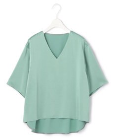 ICB 【WEB限定カラーあり・洗える】Calm Vネックブラウス