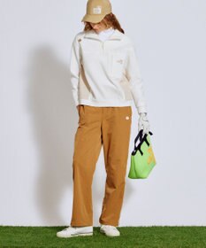 PW CIRCULUS 今が旬トップス！【ドライな肌触り / UV遮蔽率98.9% UVカット / ストレッチ】【WOMEN】ワッフルハーフジップ  ゴルフウェア レディース