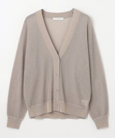 ANY L メッシュＶネックニットカーディガン