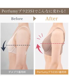 BRADELIS New York 【BRADELIS Me / ノンワイヤー・バストアップ】Perfumyブラ23S1 綿混素材で肌当たりの優しい補正ブラジャー バストにフィットしてラインが響きにくい