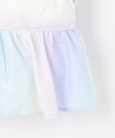 ANY KIDS 【フード取り外し/洗濯機可能】中綿フリル リボンコート