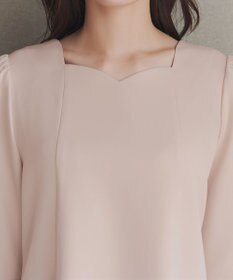 Tiaclasse スカラップ襟チュニック