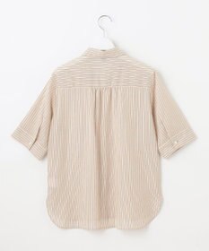 J.PRESS LADIES 【洗える】ウォッシャブルストライプ シャツカラー ブラウス