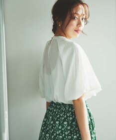 Feroux 【新色追加・洗える】バルーンスリーブ ブラウス