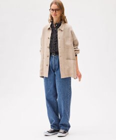 LENO FRENCH WORK HEVY LINEN COVER ALL《UNISEX》 カバーオールリネンジャケット