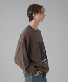 WEGO 【ユニセックス着用ITEM/2点SET/MLサイズ展開】アクセ付きフォトグラフィックプルオーバー