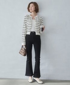 WEGO 【美脚パンツ】ストレッチフレアデニムパンツ