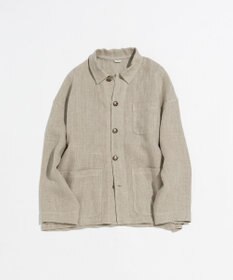 LENO FRENCH WORK HEVY LINEN COVER ALL《UNISEX》 カバーオールリネンジャケット