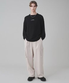 WEGO 【ユニセックス着用ITEM/SMLサイズ展開】アクセ付きワンポイントニットプルオーバー