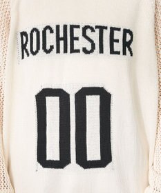 CRAFT STANDARD BOUTIQUE ロゴジャガードメッシュニットプルオーバー