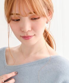 Phoebe 【K10】ジュエルラックネックレス　ホワイトトパーズ/4月誕生石/天然石/全長:40cm