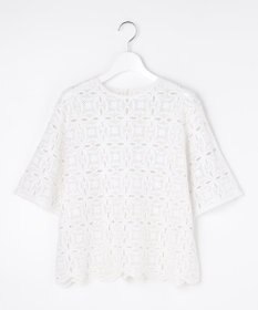 自由区 エンブロイダリー ニット