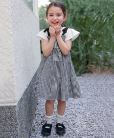 ANY KIDS サッカー ギンガム ワンピース