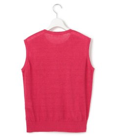 23区 【洗える】ピュアリネンハイゲージ ノースリーブ ニット