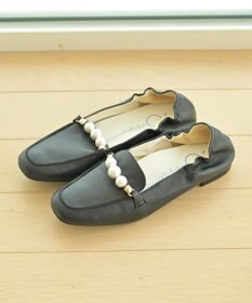 nouvelleRobe Oū 【本革・高反発】Pearl loafers スクエアトゥパルビットローファー
