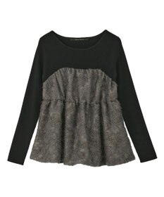 YECCA VECCA バルーンヘムドッキングニット