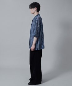 WEGO ストライプメッシュBIGシャツ（S）