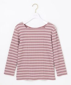 ANY SIS 【前後着用可】マルチボーダー2WAYテレコ カットソー