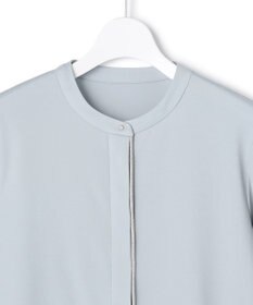 ICB 【洗える】 コンパクトモクロディ バンドカラーカットソー