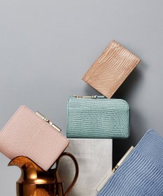 TOPKAPI 【TOPKAPI】イタリアンレザー リザード型押し パスケース  LUCIA ルチア