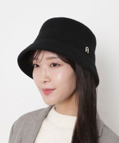 MOONBAT FURLA(フルラ)ロゴ付き バスクハット 帽子 UVカット サイズ調整