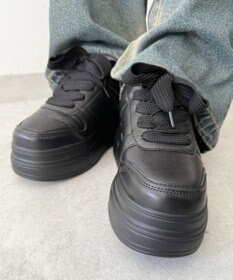 WEGO ボリュームレースアップ厚底スニーカー